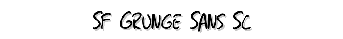 SF Grunge Sans SC font